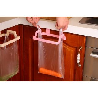 Rak Holder Kantong Sampah Warna  Hijau  untuk Lemari  Dapur  