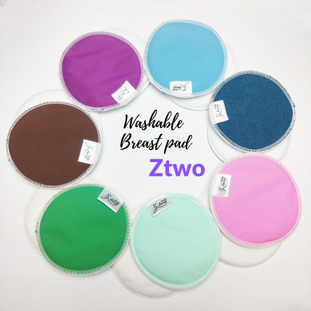 Breastpad Ztwo Penyerap Asi Cuci Ulang Berlebih Mudah Dicuci (1 pasang) - Breast Pad Terlaris