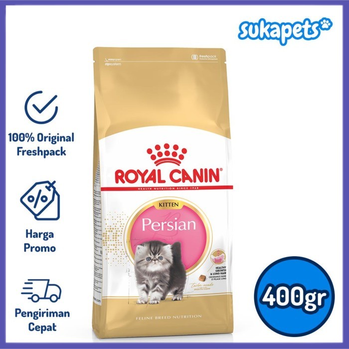 ✔ COD ✔ Royal Canin Kitten Persian Makanan Anak Kucing Persia 400gr