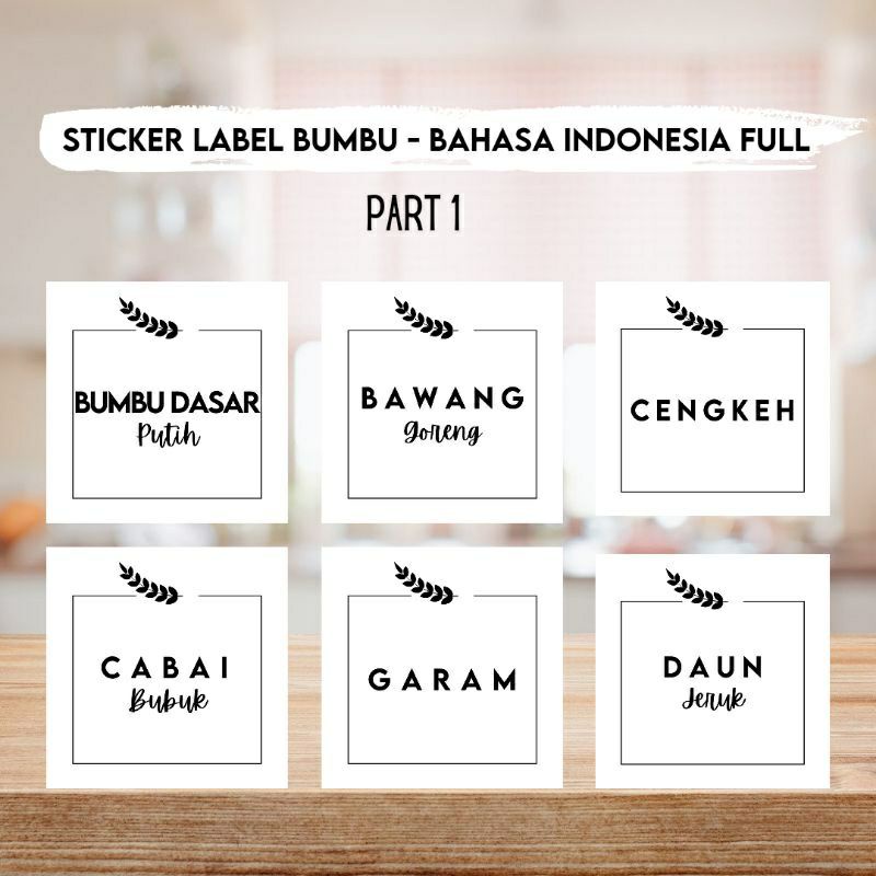 

Sticker Label Bumbu Aesthetic Kekinian Meal Preparation Indo Part 3