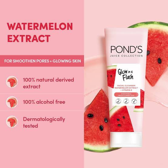 Pond's Glow In A Flash Facial Cleanser 90g