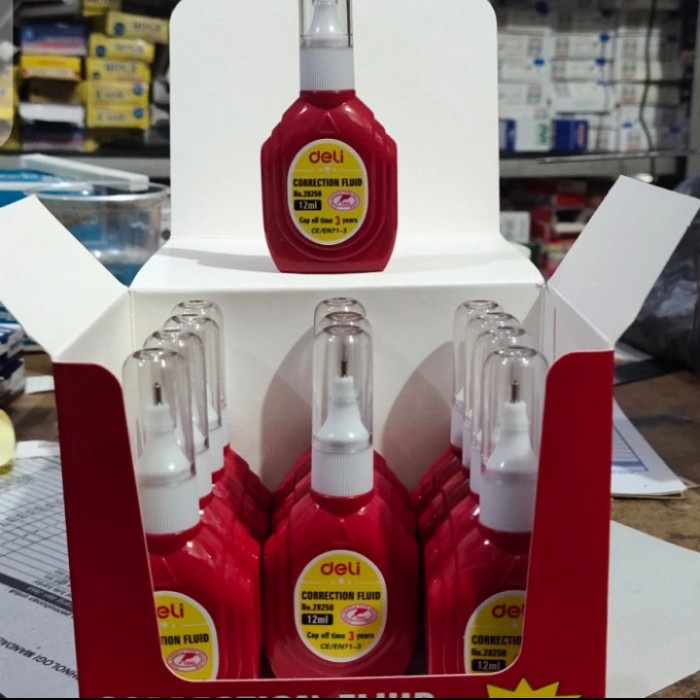 

Menakjubkan Tipex Cair 12Ml Perbox Isi 12Pcs Bergaransi