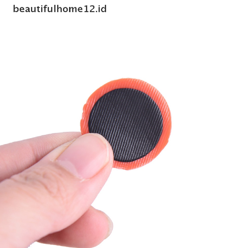 【beautifulhome12.id】 48Pcs 30mm Round Bicycle Tyre Puncture Patch Tyre Inner Tube Prick Repair Pad .