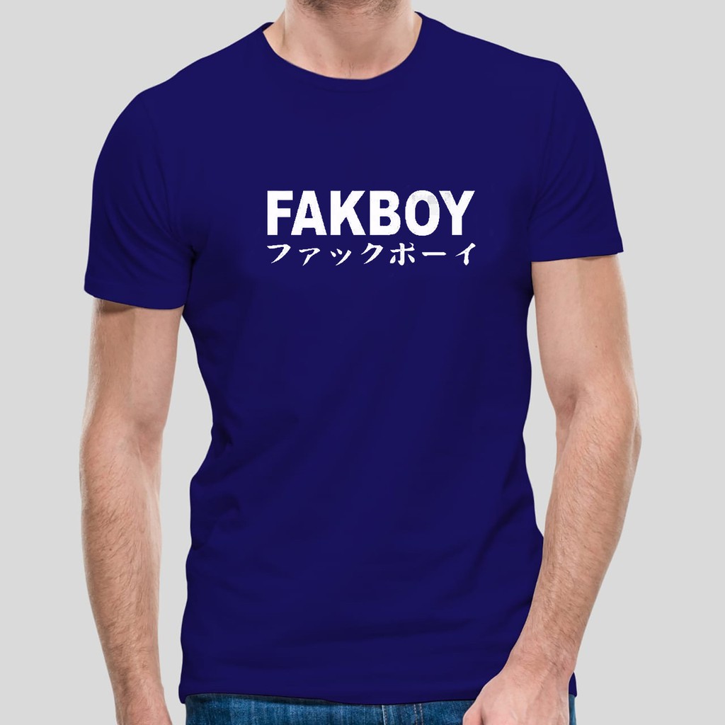 bisa COD / DS - Kaos oblong FAKBOY / kaos oblong / kaos santai / baju santai pria