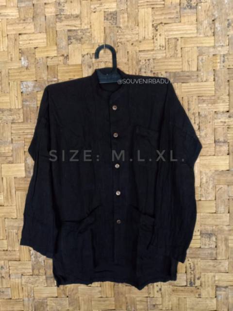 1 set baju+iket Baju Tenun khas suku baduy Original  Tenun