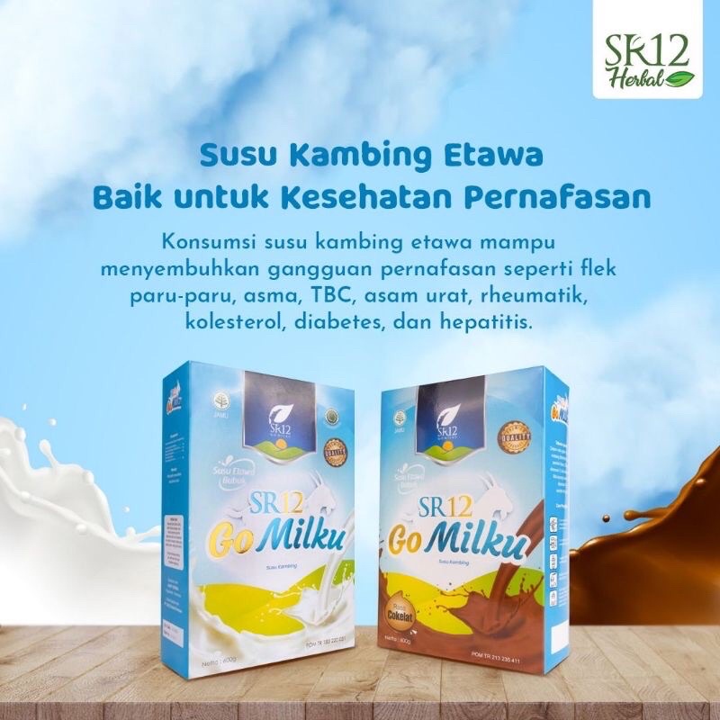 

SR12 - Susu Kambing Etawa SR12 / GO MILKU SR12 / SUSU KESEHATAN