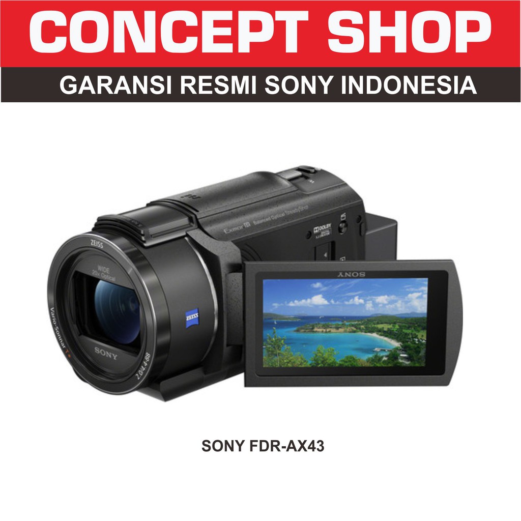 SONY FDR-AX43 UHD 4K HANDYCAM CAMCORDER. AX 43