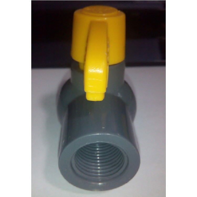 ONDA PVAG Sambungan Drat PVC Valve Katup Keran / Stop Kran Drat Dalam 1/2&quot; 3/4&quot;