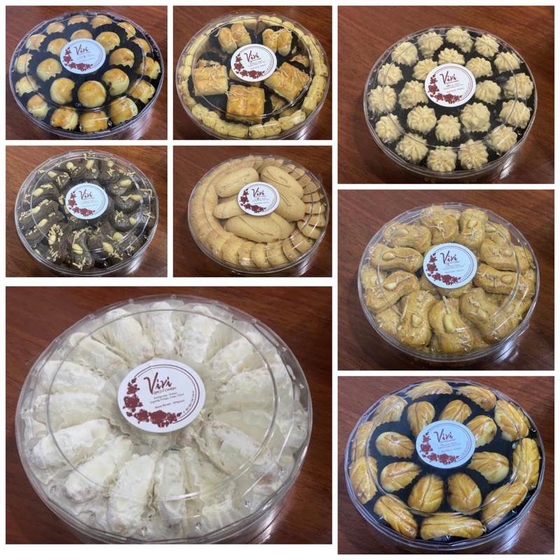 

VIVI COOKIES (NASTAR / KASTENGEL/ PUTRI SALJU / NASTAR DAUN / LIDAH KUCING RAINBOW/ SAGU KEJU / KUE KACANG / LIDAH KUCING COKLAT / SANDY / PEANUT COOKIES / KOMBINASI)