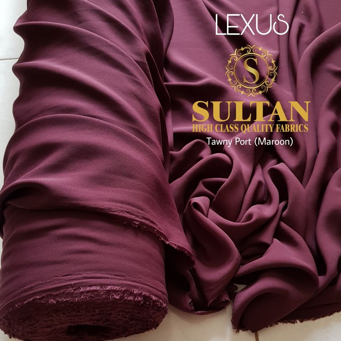 Kain Abaya Lexus Warna Tawny Red Maroon