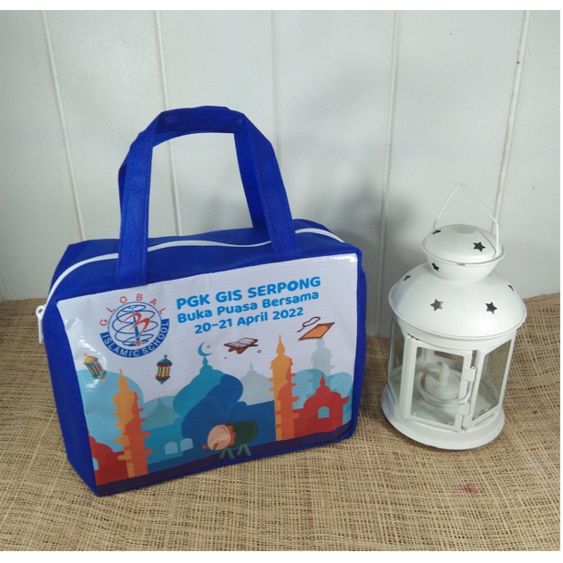 Tas Souvenir Haji Umroh  Oleh Oleh Haji Lebaran 30x25cm sisi 12 cm