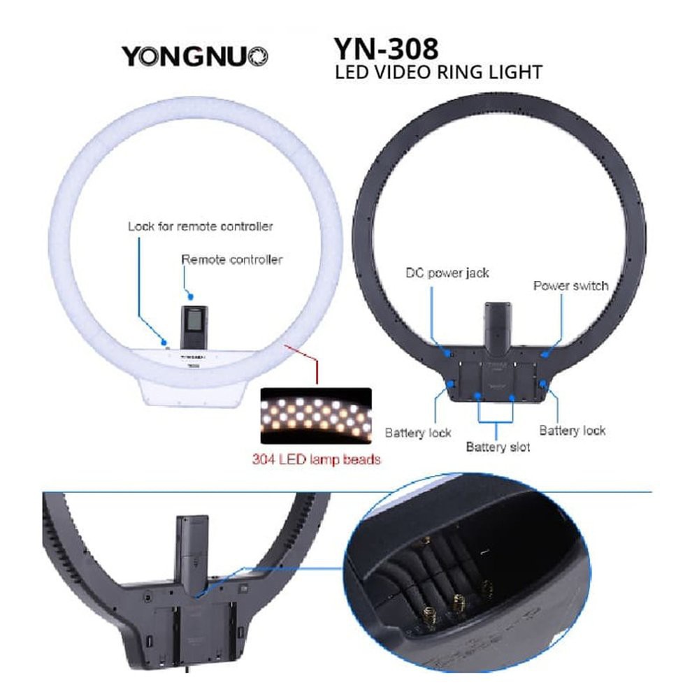 YongNuo YN-308 LED Video Ring Light