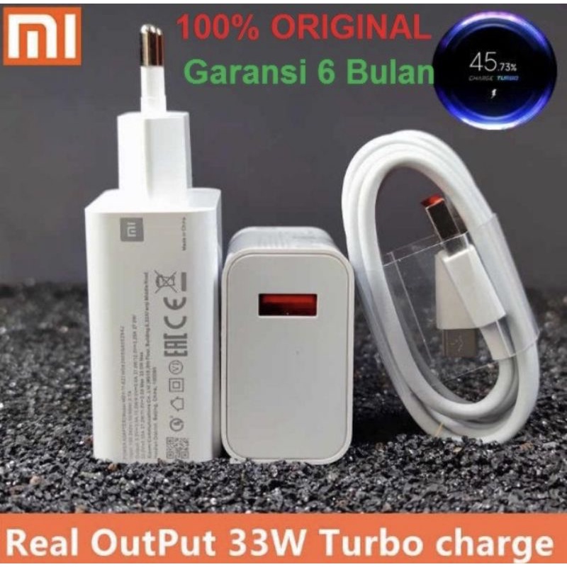 Super Fast Charger Xiaomi  33 Watt Type C Original 100%