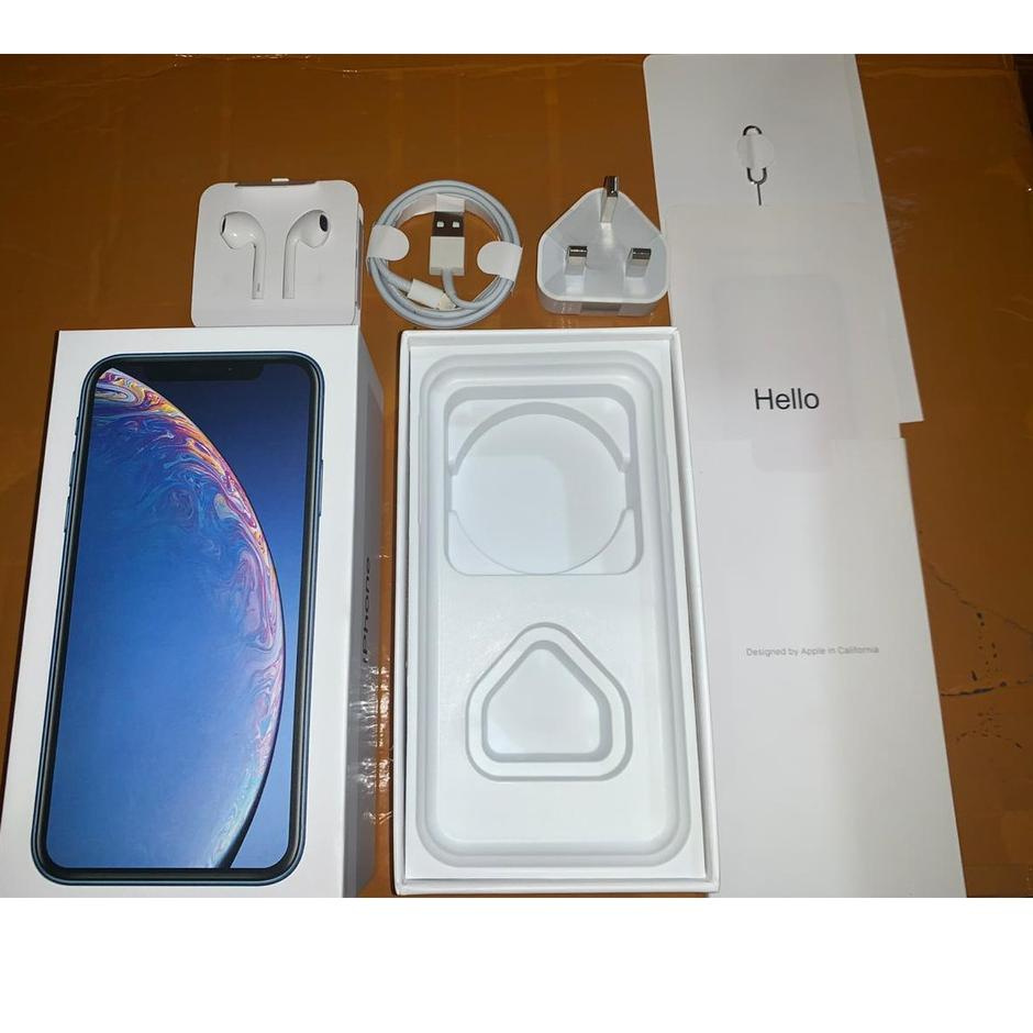 

☏ DUS/BOX/BOOK/KOTAK ORIGINAL IPHONE XR FULLSET AKSESORIS/ACC ♡