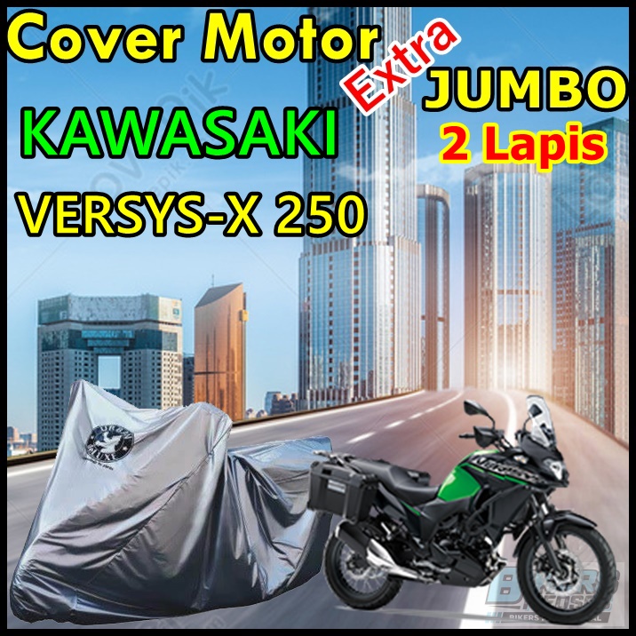 Selimut Motor Kawasaki VERSYS-X 250 Ukuran Jumbo 2 Lapis Extra Jumbo