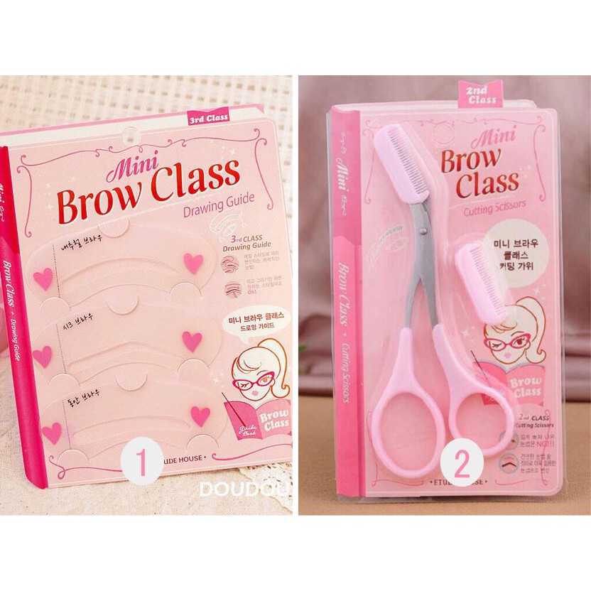 1 Set Makeup Eyebrow 3pcs Forms Women Brow Class Eyebrow Cetakan Pensil Alis Mata Gunting