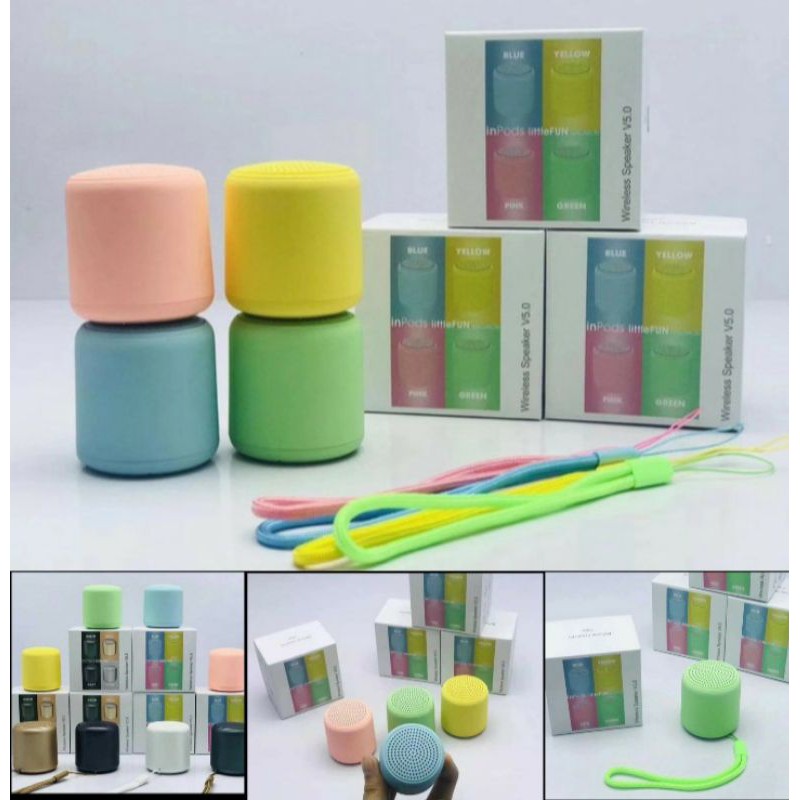 Speaker MACARON MINI LITLE FUN speaker kecil speker mini speker bass bluetooth portable