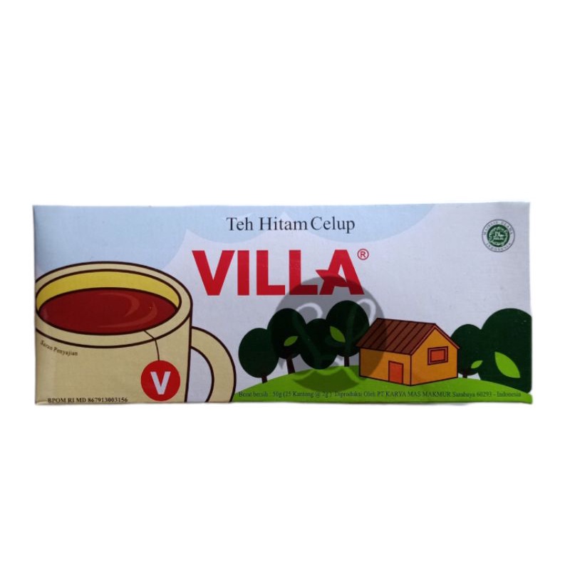 

Teh Villa Celup 25' Kantong Celup / Teh Hitam Celup Villa Isi 25 Per Pack