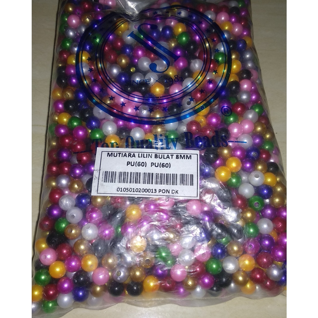 Mote Mutiara Mix 8mm 1pon-Mote Mutiara 1pon