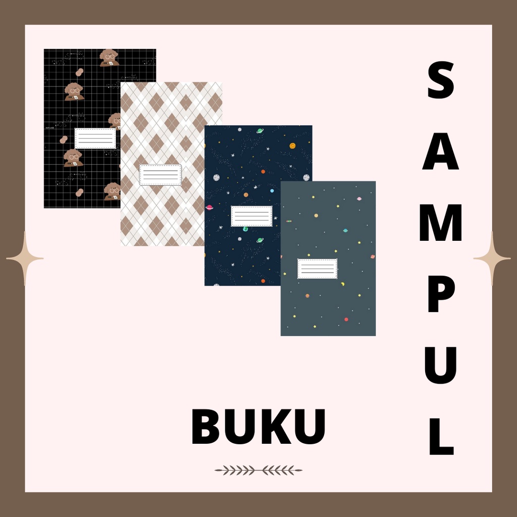 

[AP 120g] Sampul Buku - Custom Desain - BOOK COVER AESTHETIC | SAMPUL BUKU AESTETIK | SAMPUL BUKU B5
