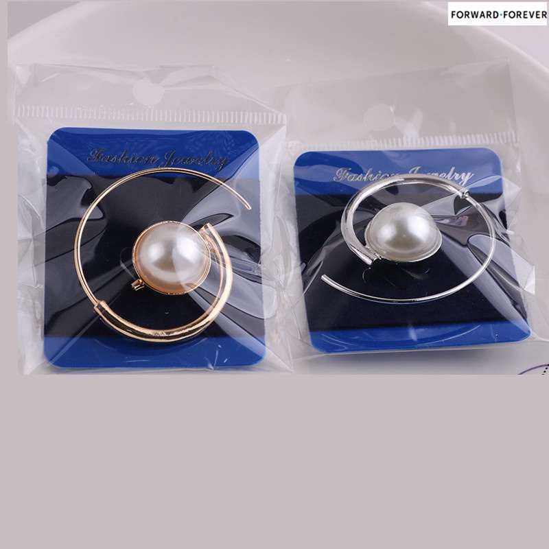 Simple pearl scarf buckle multifunctional decorative accessory clip M40139