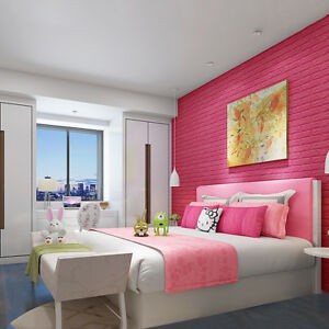 Wallpaper Dinding Wallpaper 3D Motif Foam Batu Bata  Promo!! Wallpaper Dinding 3D FOAM Wallfoam-4