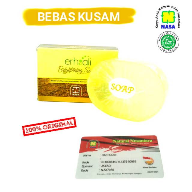 SABUN ERHSALI BEBAS KUSAM - ASLI RESMI NASA
