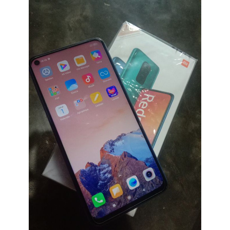 redmi note 9 internal 6/128gb ,second rasa baru