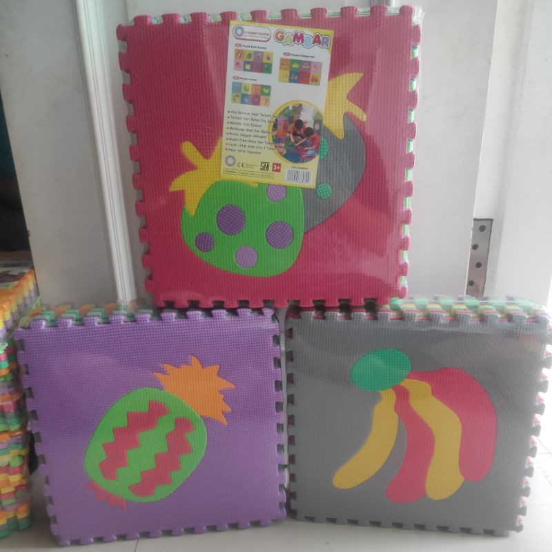 Mainan Anak - Puzzle Motif Buah-buahan/Edukasi/Belajar Anak 30x30