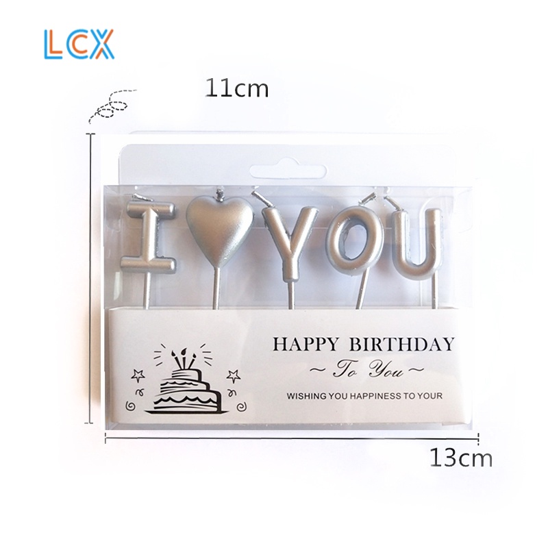 LCX Lilin Spiral Panjang / Lilin Ulang Tahun Panjang Spiral Metalik Warna/Lilin Huruf Happy Birthday