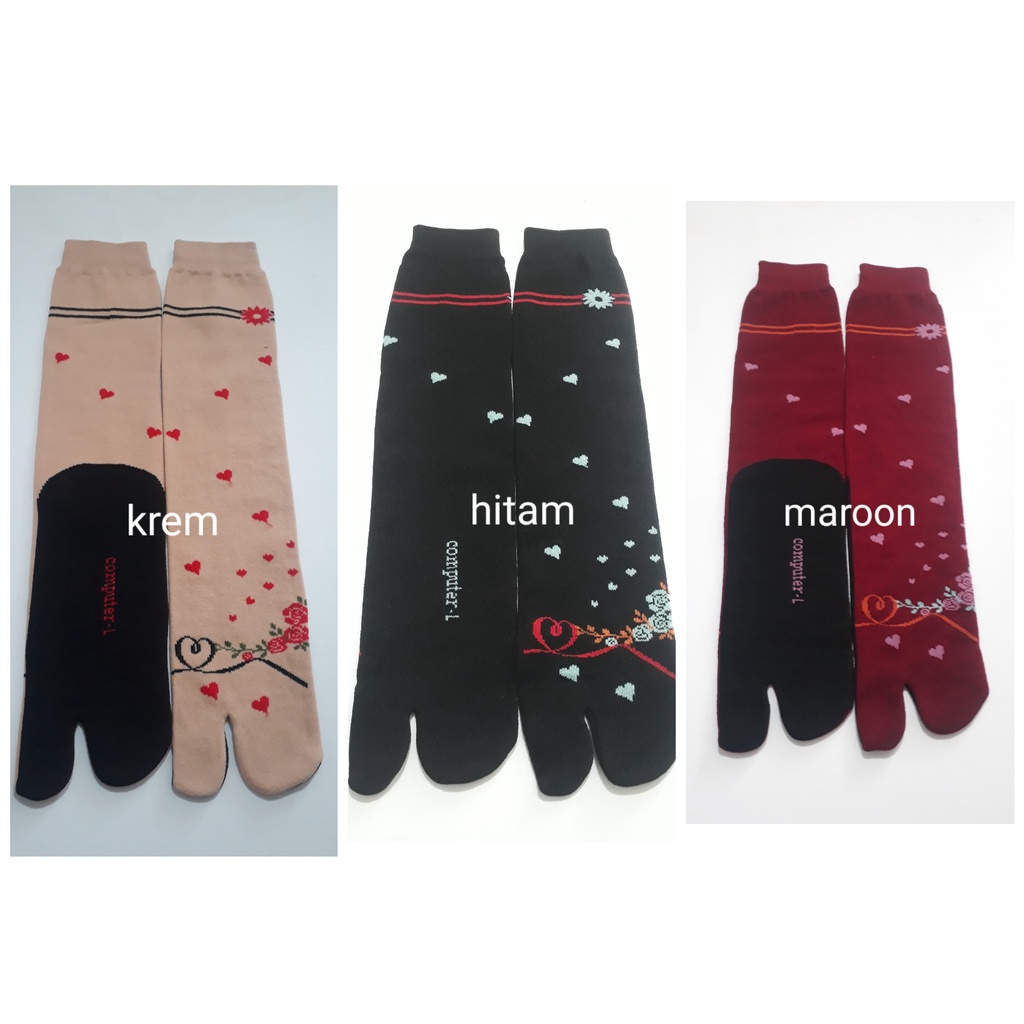kaos kaki jempolwanita muslimah motif bungalove
