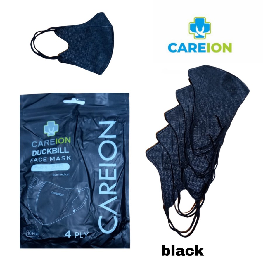 MASKER DEWASA DUCKBILL CAREION ISI 10 PCS MASKER 4PLY CAREION WARNA