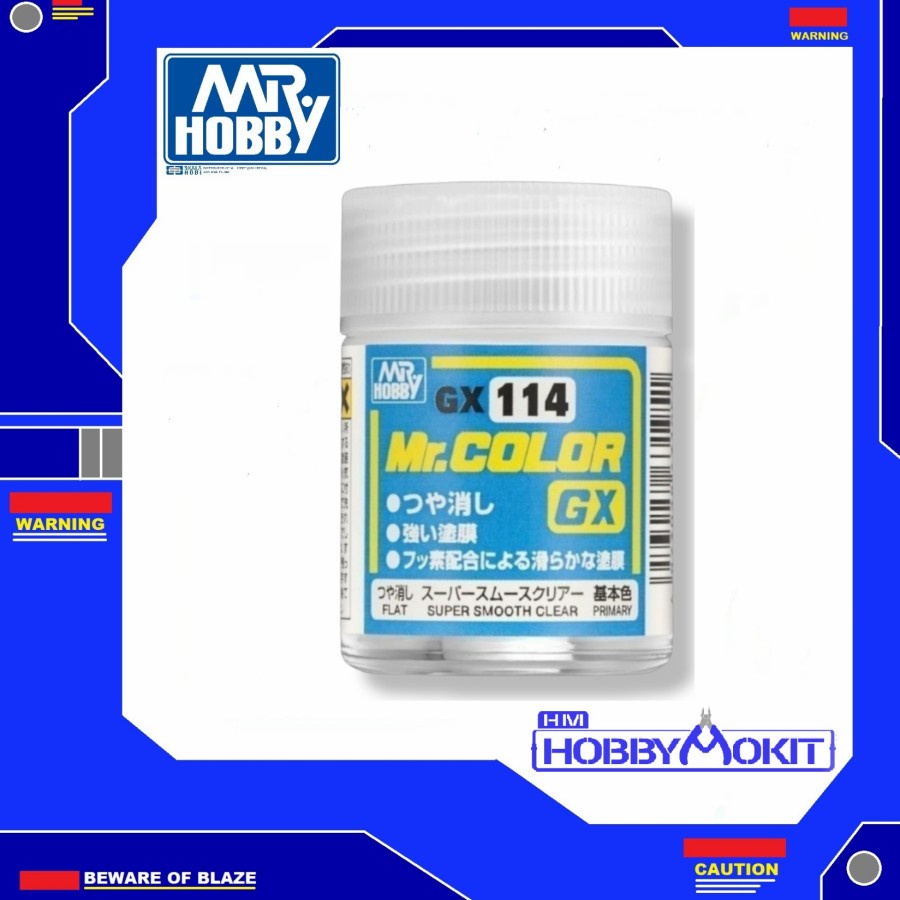 GX-114 MR.COLOR GX SUPER SMOOTH CLEAR (FLAT) - MR HOBBY GSI CREOS