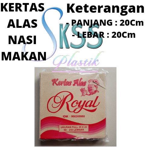 

Kertas Alas Nasi Makanan 20 X 20 CM