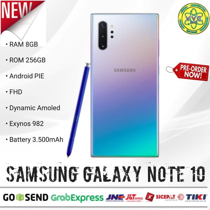 Samsung Galaxy Note 10 8/256 GB Garansi Resmi - Aura Glow