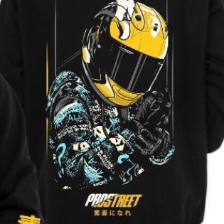 HOODIE PRIA PROSTREET HITAM / HOODIE RACING RIDERS DISTRO PREMIUM QUALITY / HOODIE FLECE SIZE M L XL / SWEATER PRIA /