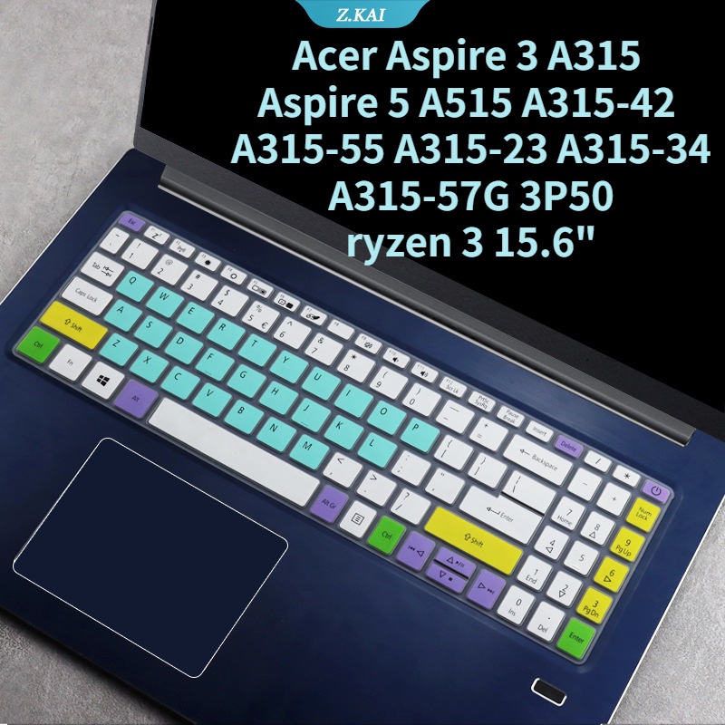 15.6 &quot;Cover Pelindung Keyboard Komputer Bahan Silikon Tahan Air Untuk Acer Aspire 3 A315 Aspire 5 A515 A315-42 A315-55 A315 (350-315) (Zen 315-315