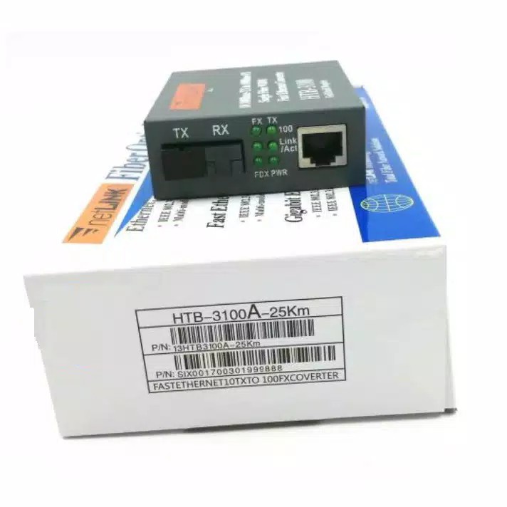 NetLINK HTB-3100A HTB-3100B Fiber Optic Optical Media Converter