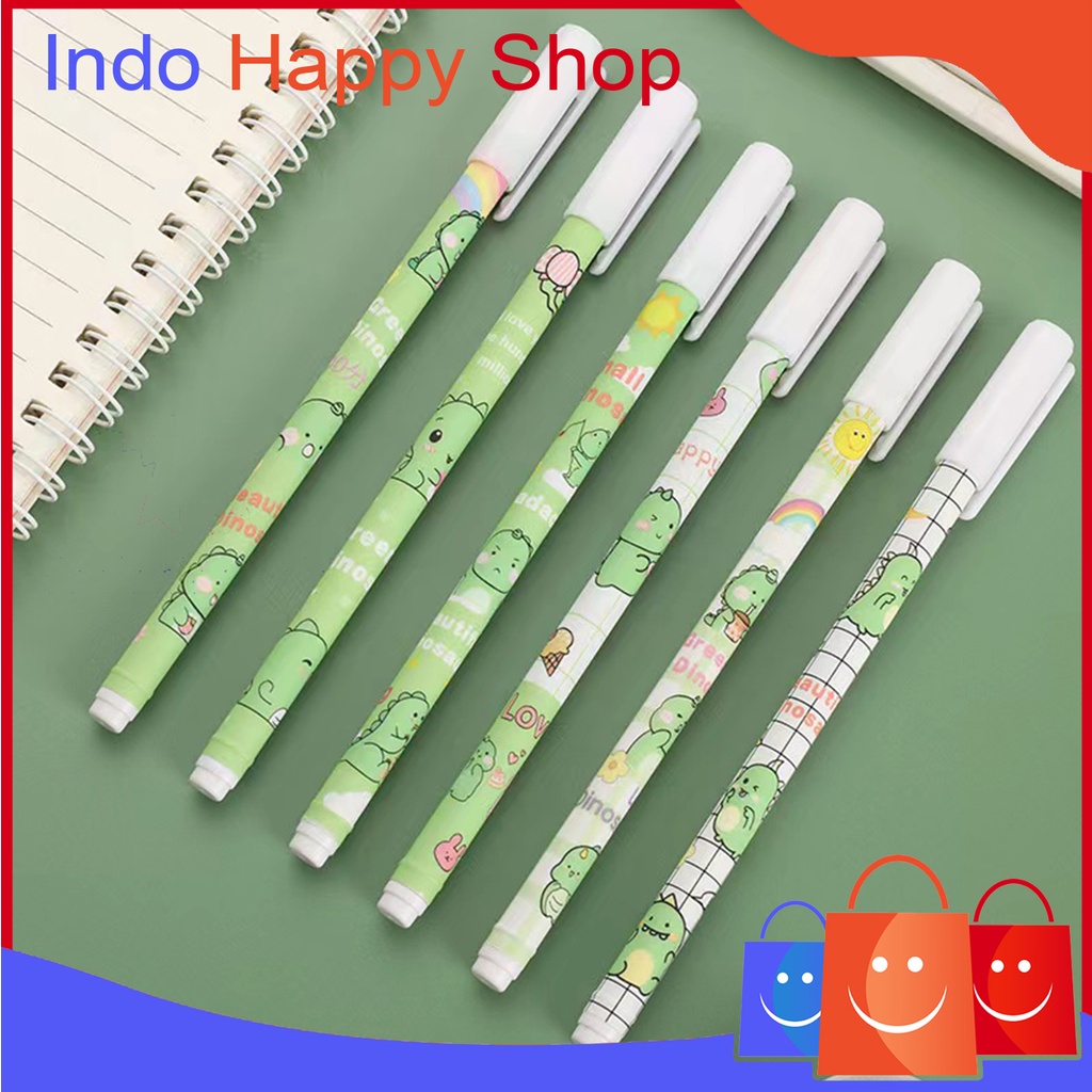 

⭐️ ⭐️Pulpen Gel Motif Dinosaur Pulpen Korea Pelajar Dan Kantor Pena Lucu Import