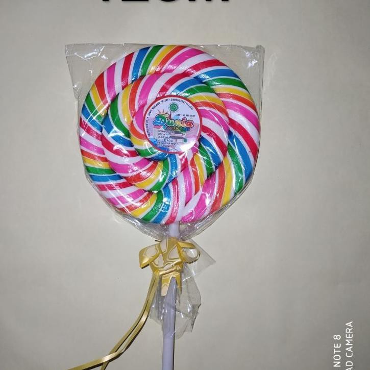 

[BISA CODE] lolipop besar 12cm pelangi ukuran jumbo souvenir