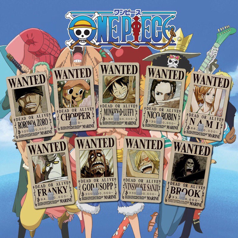 Stiker/Skin/Sticker Card ATM Emoney | One Piece Wanted
