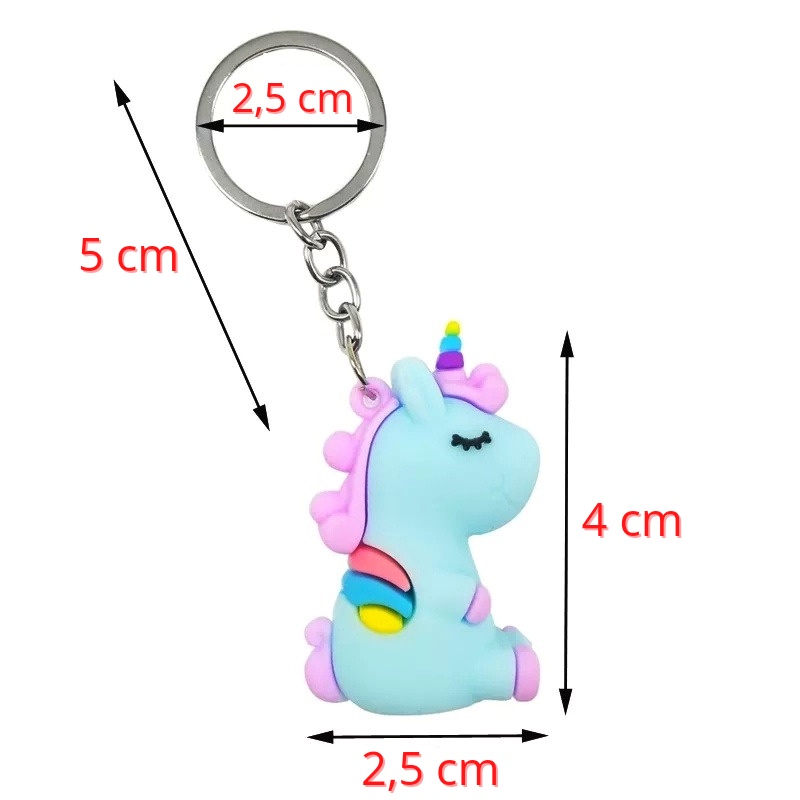 GANTUNGAN KUNCI UNICORN DUDUK // Ganci Karakter Unicorn Unik Lucu | Gantungan tas | Bag Charm | Souvenir Murah | Keychain | COD