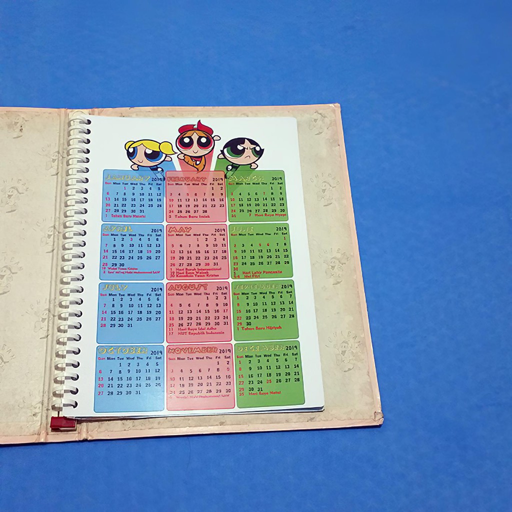 

Kalender 2025 The Power Puff Girls Binder Organizer 2 Ring, 6 Ring, 20 Ring, 26 Ring (Bisa request tahun) Murah