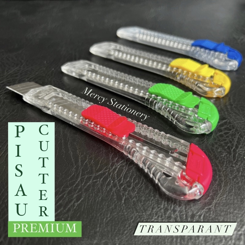 

Cutter Besar Bening Premium Pisau Silet Transparant