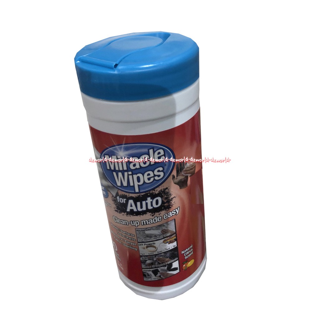 Miracle Wipes For Heavy Cleaning 30 wipes Tisu Pembersih Kotoran Miracles Wipe Untuk Lap Otomotif Bedu Dashboard Kendaraan Mobil