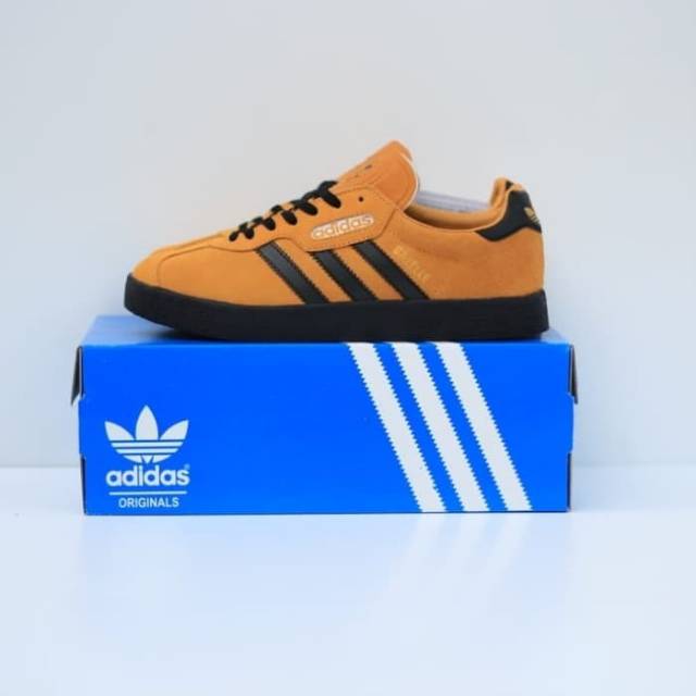 adidas gazelle mustard and black