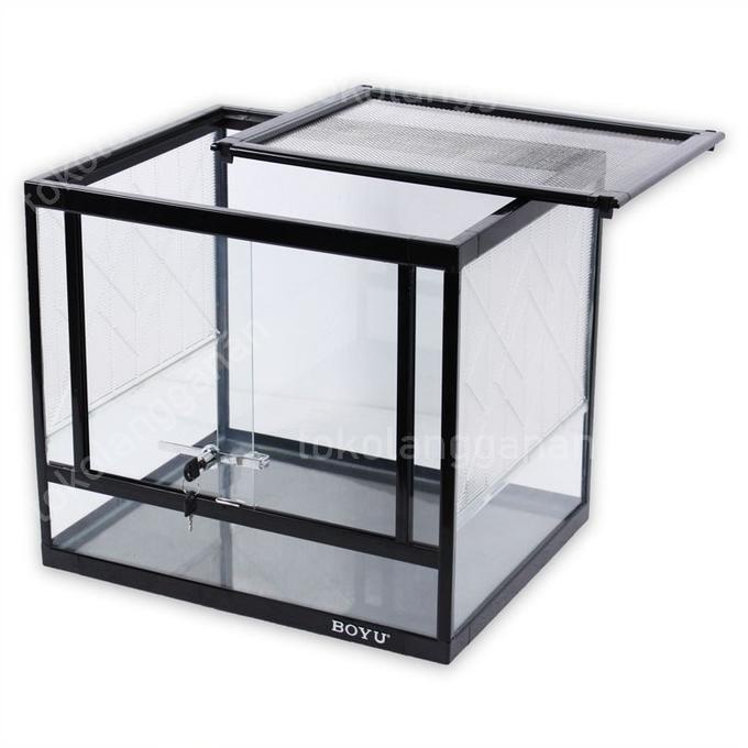 +%+%+%] Boyu Terarium Reptil - Hitam