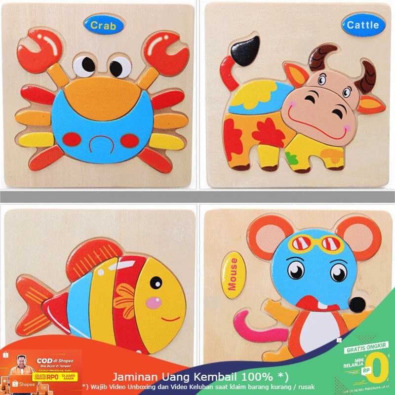 (BISA COD) RVOSTR Mainan Puzzle 3D Anak - 008