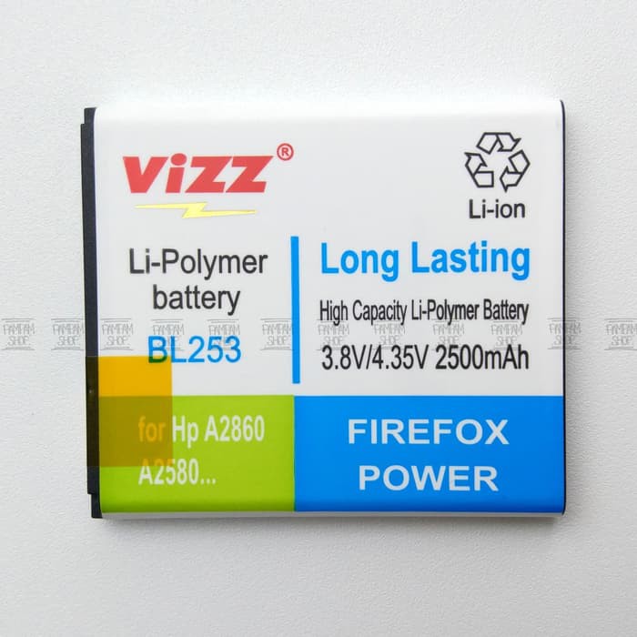 BARU  Baterai Vizz Double Power Original Lenovo BL253 A1000 A2010 Batre Ori