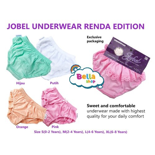 Jobel Girl Underwear Kazel Celana Dalam Anak Bayi - BELLA SHOP